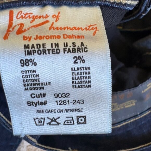 Citizens of Humanity low rise jeans Size 29 - Picture 3 of 5